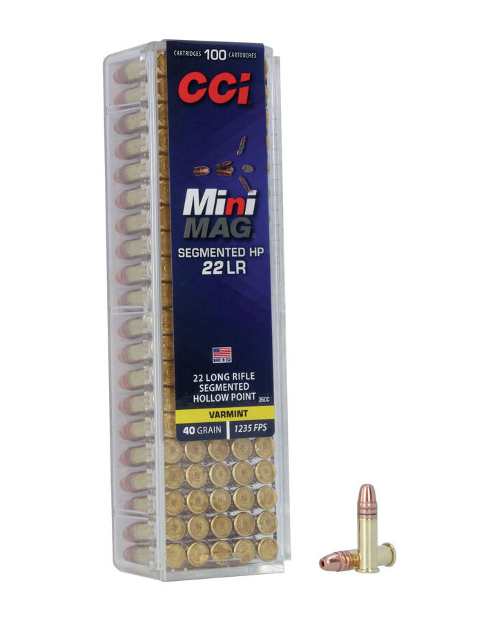 CCI Ammunition .22lr 40gr/2,6g MINI-MAG SEGMENTED HP