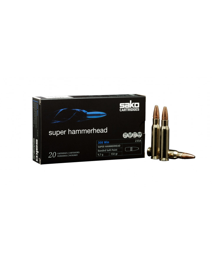 Sako Ammunition 308Win 150gr/9,7g Super Hammerhead (235A)