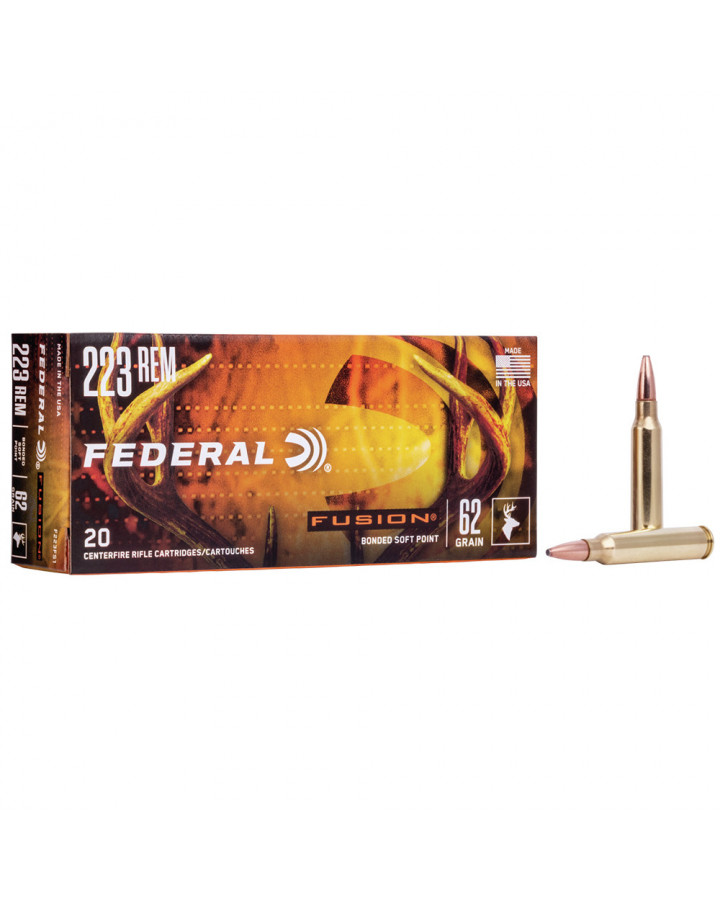 Federal Ammunition, .223Rem Fusion 62gr