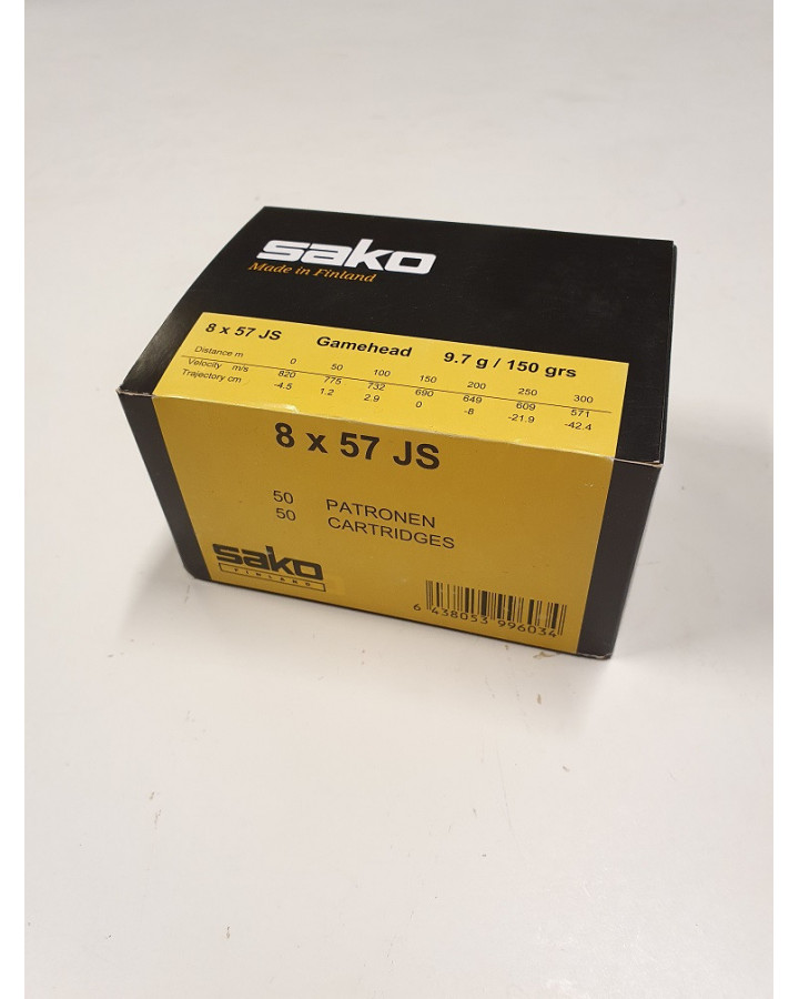 Sako Ammunition 8x57IS 9,7g Gamehead