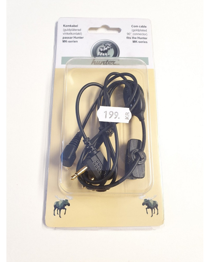 Hunter Headset mini inre öronmussla. 3,5 mm  vinklad dubbelstift