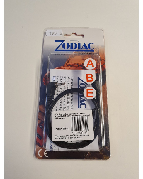 Zodiac Radiokabel 3,5mm...