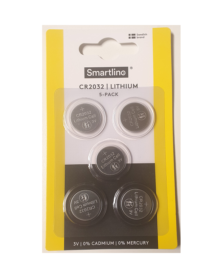 Smartline lithium CR2032 5-pack