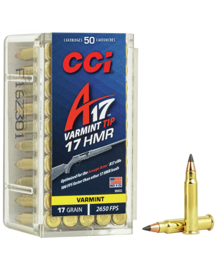 CCI Ammunition, A17 .17HMR Varmint Tip 17gr