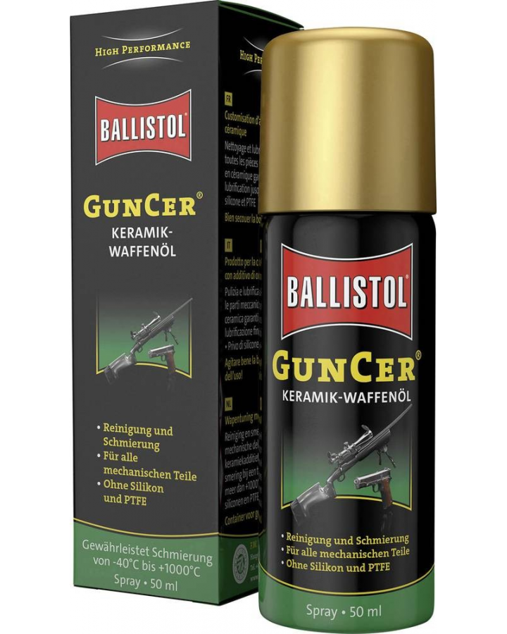 Ballistol Guncer Keramisk Vapenolja Spray 50ml
