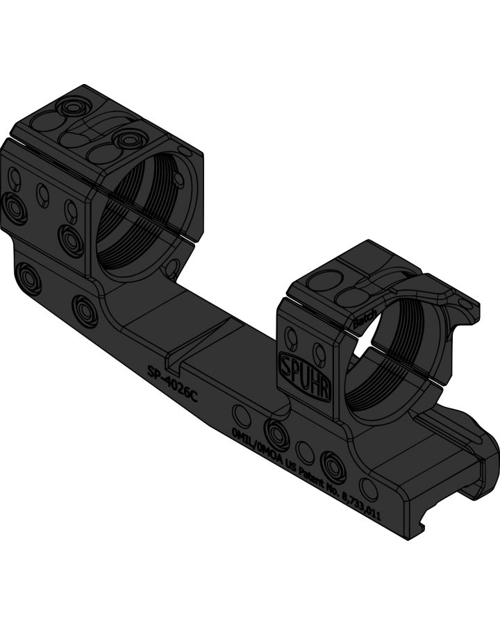 Spuhr Cantilever Mounts 34 mm, H32 mm, 0MIL, PIC Gen 3 (SP-4026C)