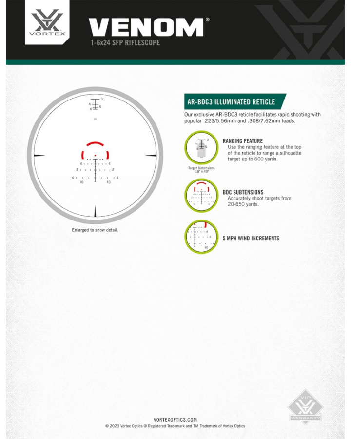 Vortex Venom 1-6x24 SFP AR-BDC3