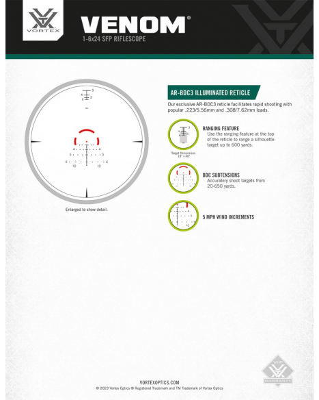 Vortex Venom 1-6x24 SFP AR-BDC3