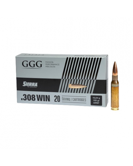 GGG Ammunition, 155gr HPBT Sierra Matchking