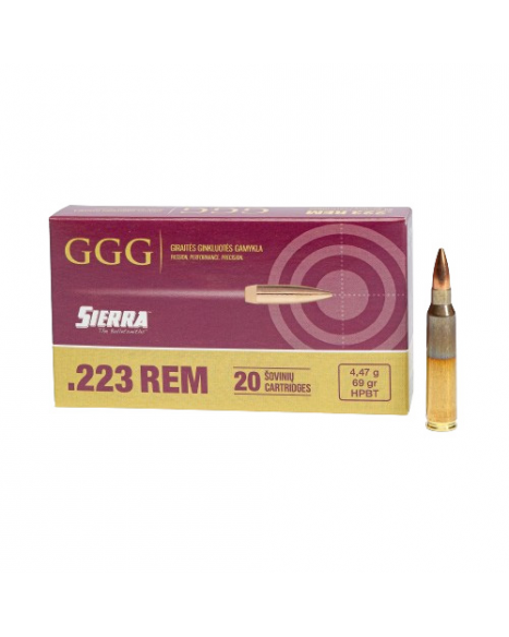 GGG Ammunition, .223Rem 69gr Sierra MatchKing