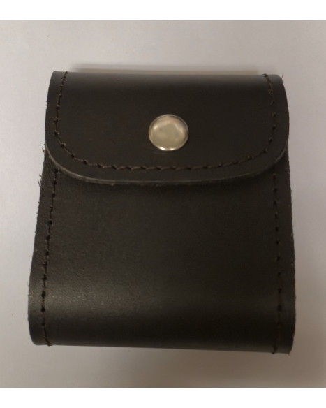 Patronetui med lock, Skinn, 7st kulpatroner