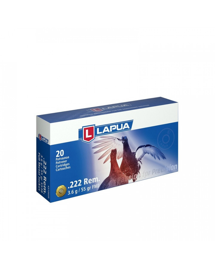 Lapua Ammunition 222Rem FMJ 3,6gr (4315020) 20-p