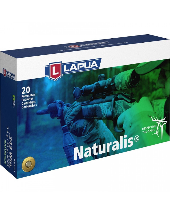 Lapua Ammunition 222Rem Naturalis 3,2gr (N315025) 20-p