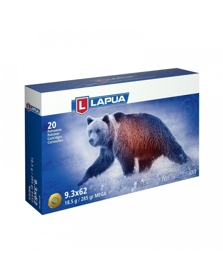 Lapua Ammunition 9,3x62 Mega 18,5gr (4319010) 20-p