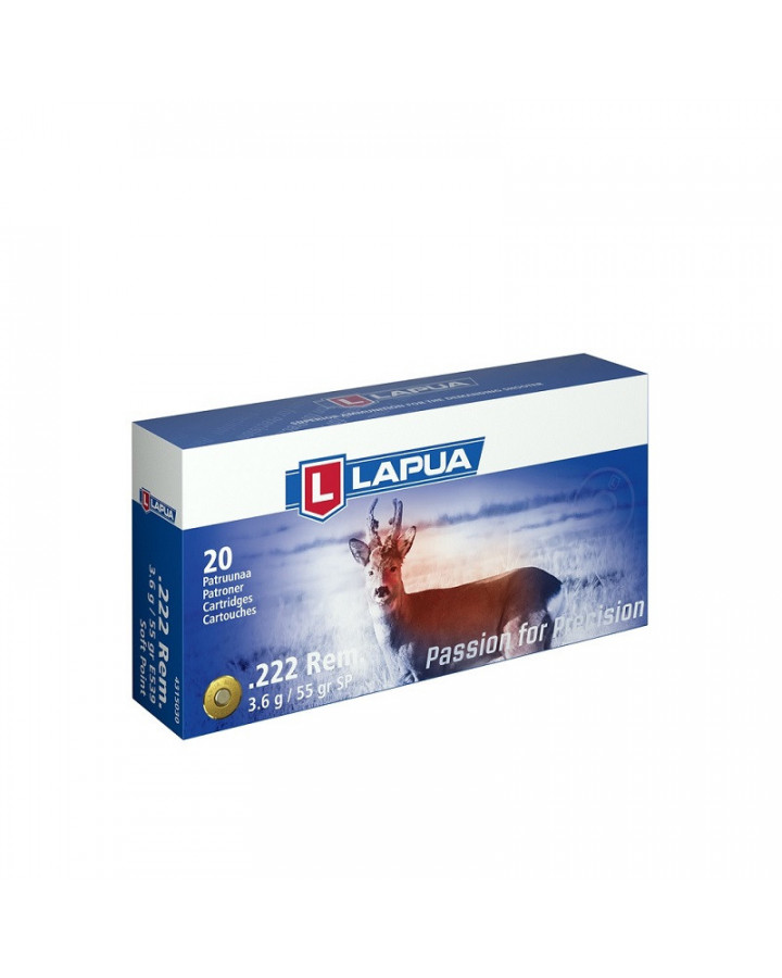 Lapua Ammunition 222Rem SP 3,6gr (4315030) 20-p