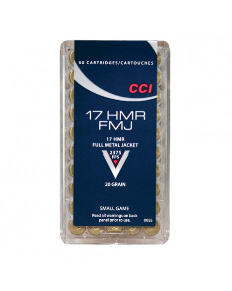 CCI Ammunition .17HMR 20gr/1,3g FMJ