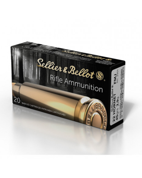 Sellier&Bellot Ammunition .22Hornet 45gr/2,9g FMJ