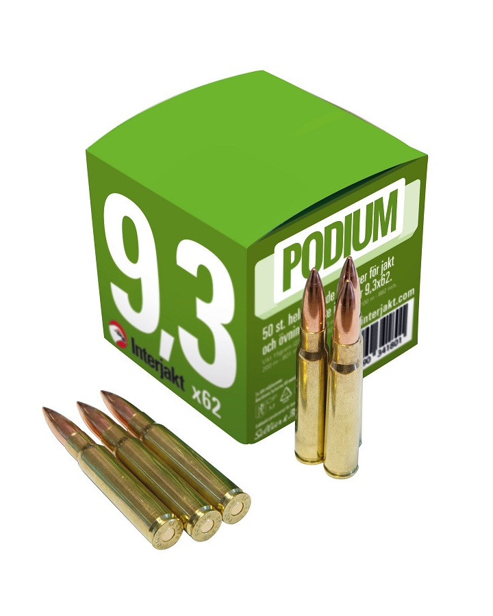Podium Ammunition 9,3x62 232gr/15g FMJ