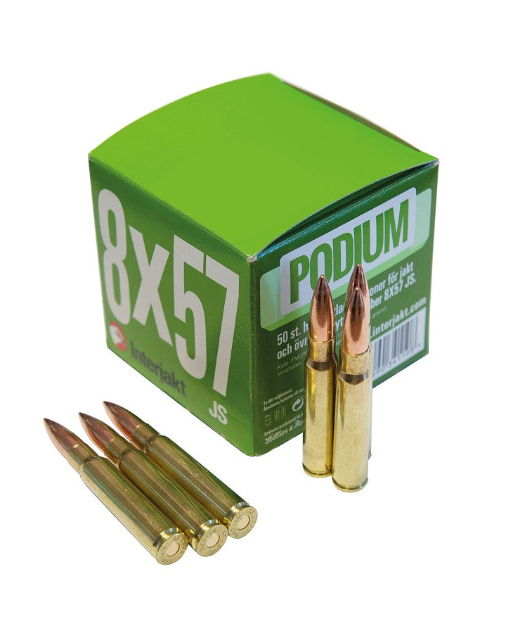 Podium Ammunition 8x57IS 196gr/12,7g FMJ